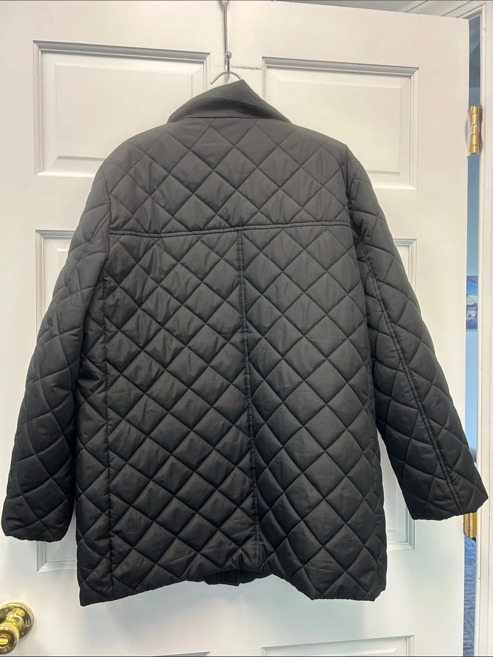 Like New J. Crew Heritage Quilted Black Barn Jacket with PrimaLoft® Size L